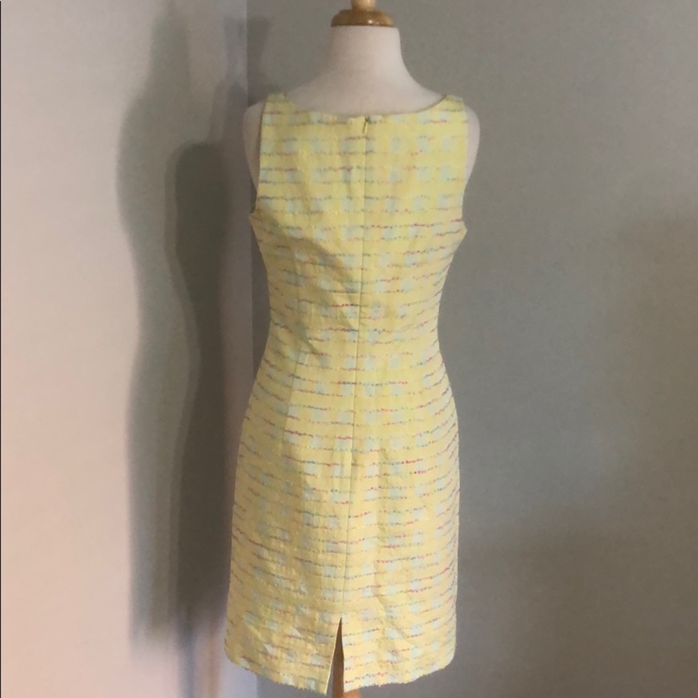 Carmen Marc Valvo yellow cocktail dress, size 6 - Picture 2 of 5